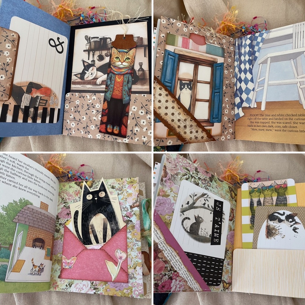 Junk Journal The Curious Little Kitten Around the House Little Golden Book - Picture 13 of 16